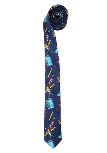 Dr. Seuss Reading Pattern Necktie | コスプレ 衣装  仮装 小道具 おもしろい  イベント パーティ 発表会 デコレーション リボン アクセサリー メンズ レディース 子供 おしゃれ かわいい ギフト プレゼント