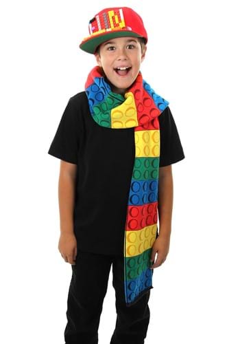Rainbow Bricky Blocks Knit Scarf | コスプレ 衣装  仮装 小道具 おもしろい  イベント パーティ 発表会 デコレーション リボン アクセサリー メンズ レディース 子供 おしゃれ かわいい ギフト プレゼント