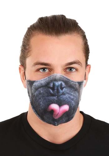 大人用 Pug Sublimated Face マスク | コスプレ 衣装  仮装 小道具 おもしろい  イベント パーティ 発表会 デコレーション リボン アクセサリー メンズ レディース 子供 おしゃれ かわいい ギフト プレゼント