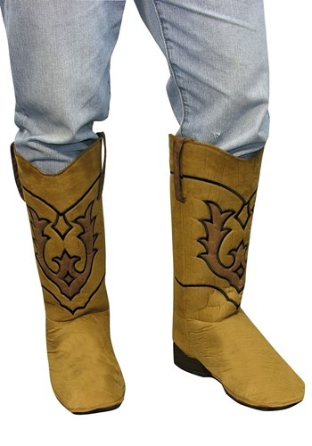 Western ブラウン 茶 茶色 Cow男の子 Boot Covers for 大人用s | コスプレ 衣装  仮装 小道具 おもしろい  イベント パーティ 発表会 デコレーション リボン アクセサリー メンズ レディース 子供 おしゃれ かわいい ギフト プレゼント