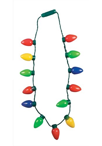 Christmas Bulb Light Up Necklace | コスプレ 衣装  仮装 小道具 おもしろい  イベント パーティ 発表会 デコレーション リボン アクセサリー メンズ レディース 子供 おしゃれ かわいい ギフト プレゼント