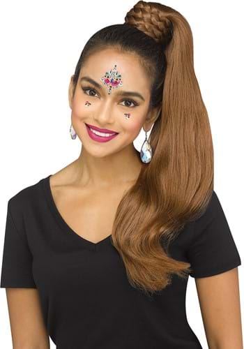 ブラウン 茶 茶色 Genie Ponytail Hairpiece | コスプレ 衣装  仮装 小道具 おもしろい  イベント パーティ 発表会 デコレーション リボン アクセサリー メンズ レディース 子供 おしゃれ かわいい ギフト プレゼント