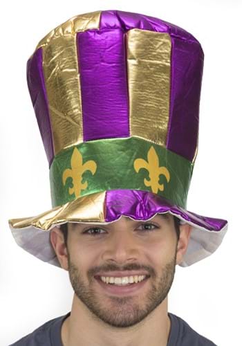 Mardi Gras Top 帽子 ハット for 大人用s | コスプレ 衣装  仮装 小道具 おもしろい  イベント パーティ 発表会 デコレーション リボン アクセサリー メンズ レディース 子供 おしゃれ かわいい ギフト プレゼント