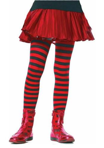 ブラック and レッド Striped Tights for キッズ | コスプレ 衣装  仮装 小道具 おもしろい  イベント パーティ 発表会 デコレーション リボン アクセサリー メンズ レディース 子供 おしゃれ かわいい ギフト プレゼント