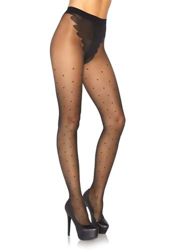 Sheer Polka Dot Women's Tights | コスプレ 衣装  仮装 小道具 おもしろい  イベント パーティ 発表会 デコレーション リボン アクセサリー メンズ レディース 子供 おしゃれ かわいい ギフト プレゼント
