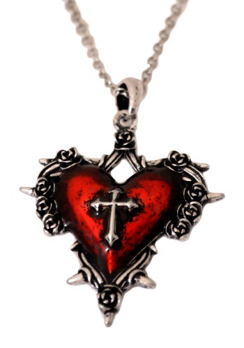 Heart Necklace w/ Cross | コスプレ 衣装  仮装 小道具 おもしろい  イベント パーティ 発表会 デコレーション リボン アクセサリー メンズ レディース 子供 おしゃれ かわいい ギフト プレゼント
