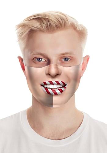 大人用 Face マスク Peppermint Lips | コスプレ 衣装  仮装 小道具 おもしろい  イベント パーティ 発表会 デコレーション リボン アクセサリー メンズ レディース 子供 おしゃれ かわいい ギフト プレゼント