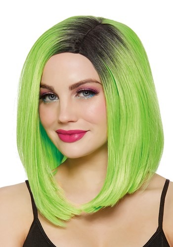 Women's Lime Green Bob ウィッグ | コスプレ 衣装  仮装 小道具 おもしろい  イベント パーティ 発表会 デコレーション リボン アクセサリー メンズ レディース 子供 おしゃれ かわいい ギフト プレゼント