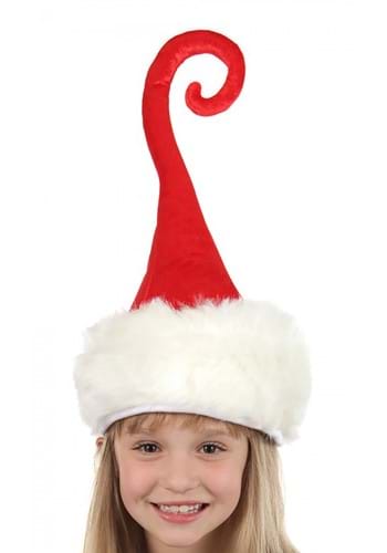 Curly Q Plush Santa 帽子 ハット | コスプレ 衣装  仮装 小道具 おもしろい  イベント パーティ 発表会 デコレーション リボン アクセサリー メンズ レディース 子供 おしゃれ かわいい クリスマス ギフト クリスマスギフト