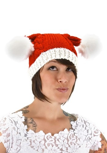Santa Knit 大人用 帽子 ハット | コスプレ 衣装  仮装 小道具 おもしろい  イベント パーティ 発表会 デコレーション リボン アクセサリー メンズ レディース 子供 おしゃれ かわいい クリスマス ギフト クリスマスギフト