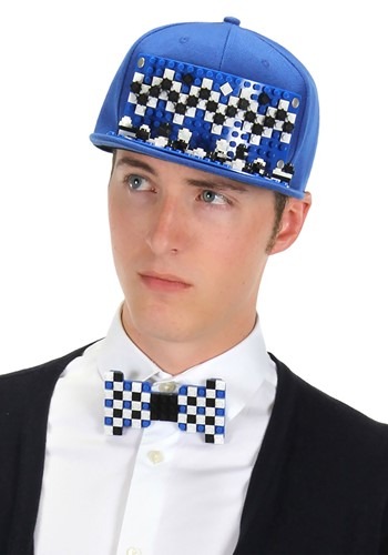 Bricky Blocks Blue Snapback 帽子 ハット | コスプレ 衣装  仮装 小道具 おもしろい  イベント パーティ 発表会 デコレーション リボン アクセサリー メンズ レディース 子供 おしゃれ かわいい ギフト プレゼント