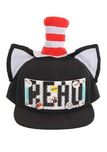 The Cat in the 帽子 ハット Bricky Blocks Build-On Snapback 帽子 ハット Kit | コスプレ 衣装  仮装 小道具 おもしろい  イベント パーティ 発表会 デコレーション リボン アクセサリー メンズ レディース 子供 おしゃれ かわいい ギフト プレゼント