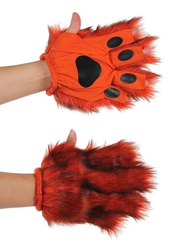 Orange Fingerless 大人用 Paws | コスプレ 衣装  仮装 小道具 おもしろい  イベント パーティ 発表会 デコレーション リボン アクセサリー メンズ レディース 子供 おしゃれ かわいい ギフト プレゼント