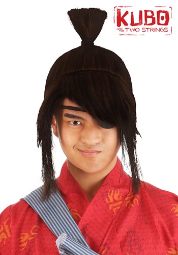 大人用 Kubo ウィッグ | コスプレ 衣装  仮装 小道具 おもしろい  イベント パーティ 発表会 デコレーション リボン アクセサリー メンズ レディース 子供 おしゃれ かわいい ギフト プレゼント