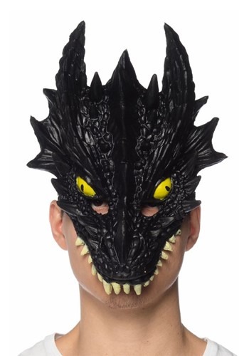 ブラック ドラゴン マスク for 大人用s | コスプレ 衣装  仮装 小道具 おもしろい  イベント パーティ 発表会 デコレーション リボン アクセサリー メンズ レディース 子供 おしゃれ かわいい ギフト プレゼント