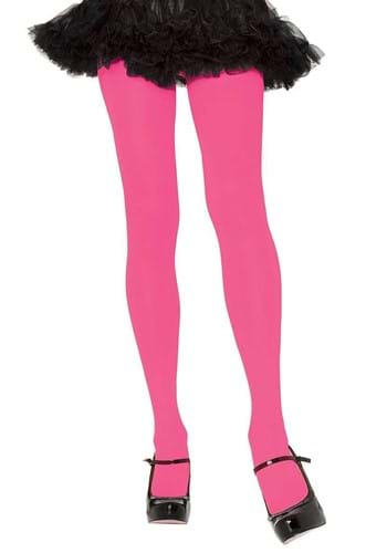 Pink Nylon Opaque Tights for Women | コスプレ 衣装  仮装 小道具 おもしろい  イベント パーティ 発表会 デコレーション リボン アクセサリー メンズ レディース 子供 おしゃれ かわいい ギフト プレゼント