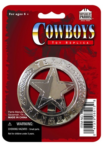 Texas Ranger Badge | コスプレ 衣装  仮装 小道具 おもしろい  イベント パーティ 発表会 デコレーション リボン アクセサリー メンズ レディース 子供 おしゃれ かわいい ギフト プレゼント