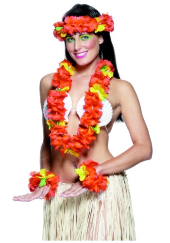 Hawaiian アクセサリー Kit | コスプレ 衣装  仮装 小道具 おもしろい  イベント パーティ 発表会 デコレーション リボン アクセサリー メンズ レディース 子供 おしゃれ かわいい ギフト プレゼント