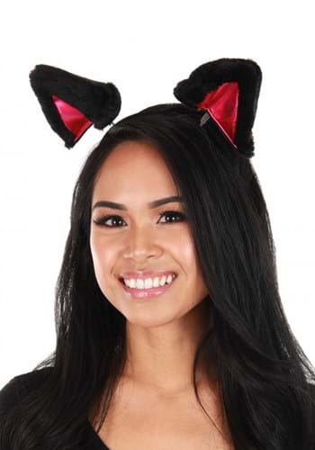 Springy Cat Ears Plush ブラック ヘッドバンド | コスプレ 衣装  仮装 小道具 おもしろい  イベント パーティ 発表会 デコレーション リボン アクセサリー メンズ レディース 子供 おしゃれ かわいい ギフト プレゼント
