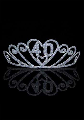 Silver Sparkle 40 Tiara | コスプレ 衣装  仮装 小道具 おもしろい  イベント パーティ 発表会 デコレーション リボン アクセサリー メンズ レディース 子供 おしゃれ かわいい ギフト プレゼント