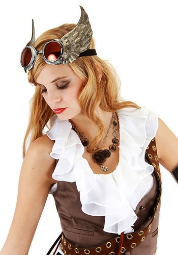 Winged Detailed Goggles Silver | コスプレ 衣装  仮装 小道具 おもしろい  イベント パーティ 発表会 デコレーション リボン アクセサリー メンズ レディース 子供 おしゃれ かわいい ギフト プレゼント