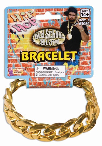 Gold Chain Link Bracelet | コスプレ 衣装  仮装 小道具 おもしろい  イベント パーティ 発表会 デコレーション リボン アクセサリー メンズ レディース 子供 おしゃれ かわいい ギフト プレゼント