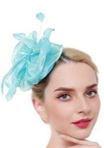 Aqua Trim Fascinator | コスプレ 衣装  仮装 小道具 おもしろい  イベント パーティ 発表会 デコレーション リボン アクセサリー メンズ レディース 子供 おしゃれ かわいい ギフト プレゼント