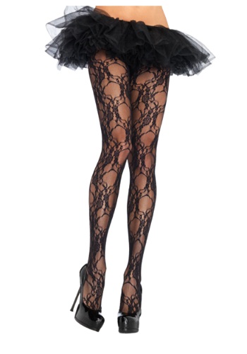Floral Lace Pantyhose | コスプレ 衣装  仮装 小道具 おもしろい  イベント パーティ 発表会 デコレーション リボン アクセサリー メンズ レディース 子供 おしゃれ かわいい ギフト プレゼント
