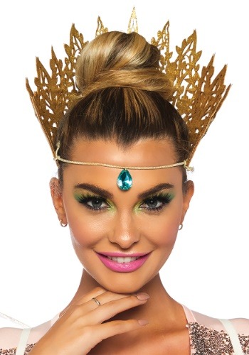 Jeweled Glitter Queen's Crown | コスプレ 衣装  仮装 小道具 おもしろい  イベント パーティ 発表会 デコレーション リボン アクセサリー メンズ レディース 子供 おしゃれ かわいい ギフト プレゼント