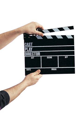 Clapper Movie Board アクセサリー | コスプレ 衣装  仮装 小道具 おもしろい  イベント パーティ 発表会 デコレーション リボン アクセサリー メンズ レディース 子供 おしゃれ かわいい ギフト プレゼント