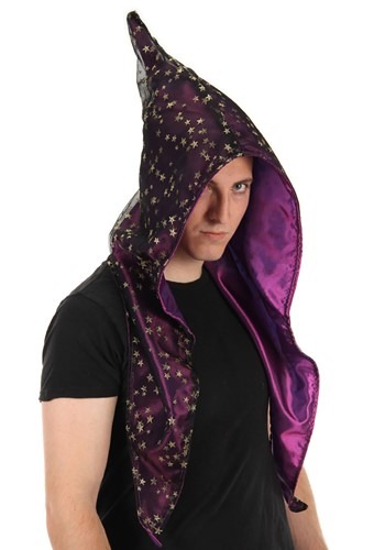 Wizard Alchemy Hood Purple and Stars | コスプレ 衣装  仮装 小道具 おもしろい  イベント パーティ 発表会 デコレーション リボン アクセサリー メンズ レディース 子供 おしゃれ かわいい ギフト プレゼント