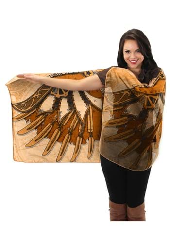 Steampunk 羽 ブラウン 茶 茶色 Lightweight Scarf | コスプレ 衣装  仮装 小道具 おもしろい  イベント パーティ 発表会 デコレーション リボン アクセサリー メンズ レディース 子供 おしゃれ かわいい ギフト プレゼント
