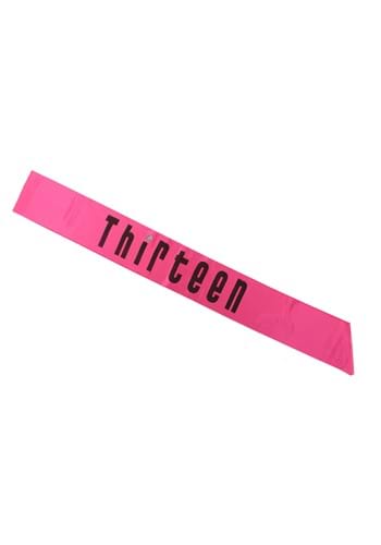 Sash 13 Anniversary Hot Pink | コスプレ 衣装  仮装 小道具 おもしろい  イベント パーティ 発表会 デコレーション リボン アクセサリー メンズ レディース 子供 おしゃれ かわいい ギフト プレゼント