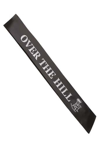 Birthday Sash Over the Hill ブラック | コスプレ 衣装  仮装 小道具 おもしろい  イベント パーティ 発表会 デコレーション リボン アクセサリー メンズ レディース 子供 おしゃれ かわいい ギフト プレゼント
