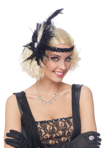 フラッパー Headpiece w/ Birdcage Veil | コスプレ 衣装  仮装 小道具 おもしろい  イベント パーティ 発表会 デコレーション リボン アクセサリー メンズ レディース 子供 おしゃれ かわいい ギフト プレゼント