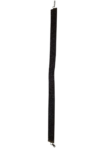 ブラック Rhinestone - Choker | コスプレ 衣装  仮装 小道具 おもしろい  イベント パーティ 発表会 デコレーション リボン アクセサリー メンズ レディース 子供 おしゃれ かわいい ギフト プレゼント