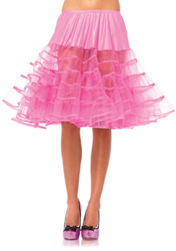 Women's Knee Length Pink Petticoat | コスプレ 衣装  仮装 小道具 おもしろい  イベント パーティ 発表会 デコレーション リボン アクセサリー メンズ レディース 子供 おしゃれ かわいい ギフト プレゼント