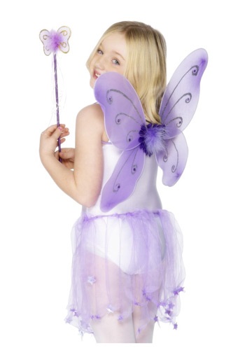チャイルド Purple Butterfly 羽 Kit | コスプレ 衣装  仮装 小道具 おもしろい  イベント パーティ 発表会 デコレーション リボン アクセサリー メンズ レディース 子供 おしゃれ かわいい ギフト プレゼント