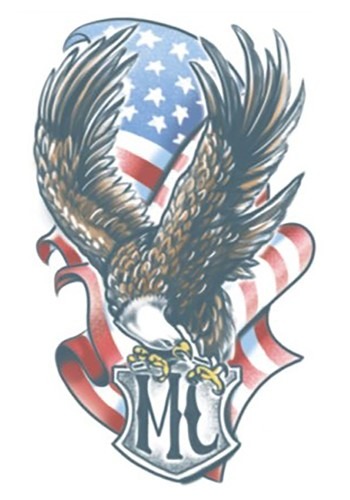 FX Temporary Eagle Tattoo | コスプレ 衣装  仮装 小道具 おもしろい  イベント パーティ 発表会 デコレーション リボン アクセサリー メンズ レディース 子供 おしゃれ かわいい ギフト プレゼント