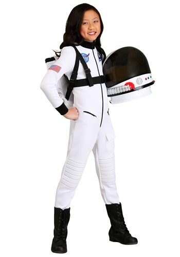 ガールズ ホワイト 宇宙飛行士 コスチューム | 子供 こども コスプレ 衣装 仮装 かわいい イベント 飾り おもしろ 学芸会 発表会 オシャレ ハロウイン パーティ カワイイ 小学生 キッズ ギフト プレゼント|Mars shop