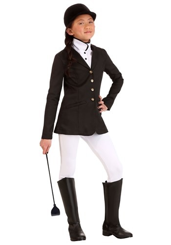 ガールズ ブラック Equestrian コスチューム | 子供 こども コスプレ 衣装 仮装 かわいい イベント 飾り おもしろ 学芸会 発表会 オシャレ ハロウイン パーティ カワイイ 小学生 キッズ ギフト プレゼント|Mars shop