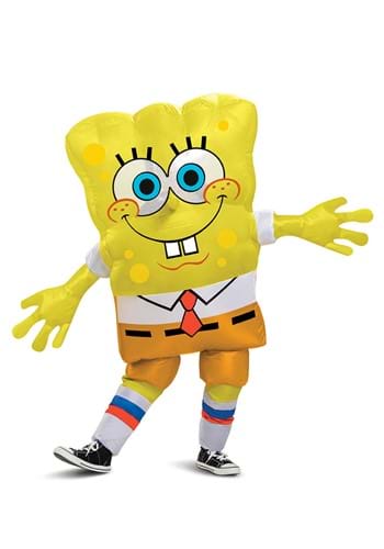 Spongebob Squarepants Inflatable コスチューム for キッズ | 子供 こども コスプレ 衣装 仮装 かわいい イベント 飾り おもしろ 学芸会 発表会 オシャレ ハロウイン パーティ カワイイ 小学生 キッズ ギフト プレゼント｜Mars shop