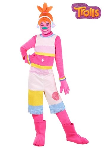 Trolls DJ Suki 女の子s コスチューム | 子供 こども コスプレ 衣装 仮装 かわいい イベント 飾り おもしろ 学芸会 発表会 オシャレ ハロウイン パーティ カワイイ 小学生 キッズ ギフト プレゼント