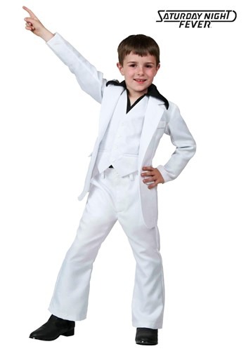 デラックス Saturday Night Fever キッズ コスチューム | 子供 こども コスプレ 衣装 仮装 かわいい イベント 飾り おもしろ 学芸会 発表会 オシャレ ハロウイン パーティ カワイイ 小学生 キッズ ギフト プレゼント