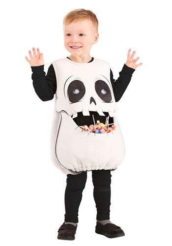 キッズ Feed Me スケルトン 骸骨コスチューム | 子供 こども コスプレ 衣装 仮装 かわいい イベント 飾り おもしろ 学芸会 発表会 オシャレ ハロウイン パーティ カワイイ 小学生 キッズ ギフト プレゼント|Mars shop