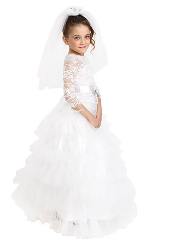 Girls ドレスUp Bride コスチューム | 子供 こども コスプレ 衣装 仮装 かわいい イベント 飾り おもしろ 学芸会 発表会 オシャレ ハロウイン パーティ カワイイ 小学生 キッズ ギフト プレゼント｜Mars shop 11,722円
