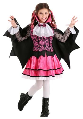 Pink ヴァンパイア 吸血鬼 コスチューム for 女の子s | 子供 こども コスプレ 衣装 仮装 かわいい イベント 飾り おもしろ 学芸会 発表会 オシャレ ハロウイン パーティ カワイイ 小学生 キッズ ギフト プレゼント|Mars shop
