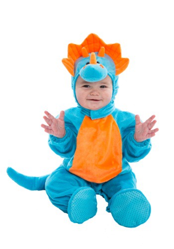 赤ちゃん 新生児 Blue and Orange Dino コスチューム | 子供 こども コスプレ 衣装 仮装 かわいい イベント 飾り おもしろ 学芸会 発表会 オシャレ ハロウイン パーティ カワイイ 小学生 キッズ ギフト プレゼント