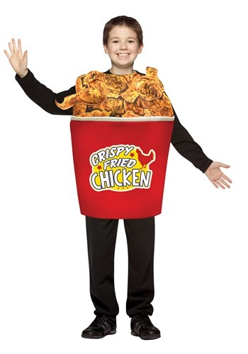 Bucket of Fried Chicken コスチューム for キッズ | 子供 こども コスプレ 衣装 仮装 かわいい イベント 飾り おもしろ 学芸会 発表会 オシャレ ハロウイン パーティ カワイイ 小学生 キッズ ギフト プレゼント｜Mars shop 9,148円