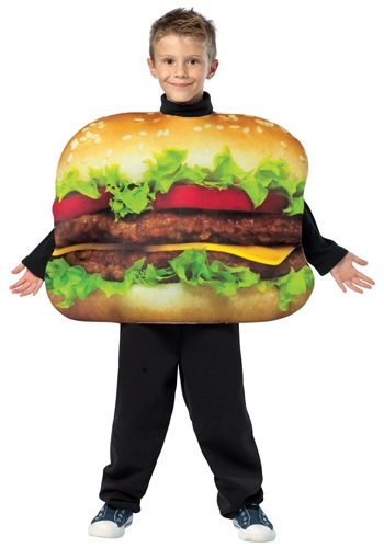チャイルド Cheeseburger コスチューム | 子供 こども コスプレ 衣装 仮装 かわいい イベント 飾り おもしろ 学芸会 発表会 オシャレ ハロウイン パーティ カワイイ 小学生 キッズ ギフト プレゼント|Mars shop